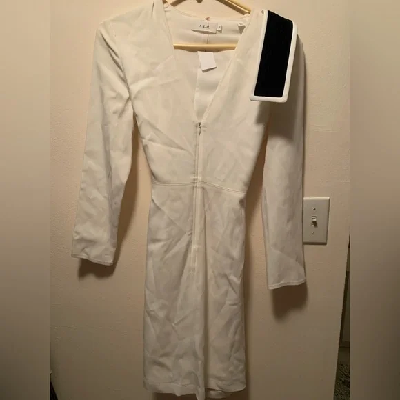 ALC Carter Zip Front Crepe Dress - Picture 2 of 9